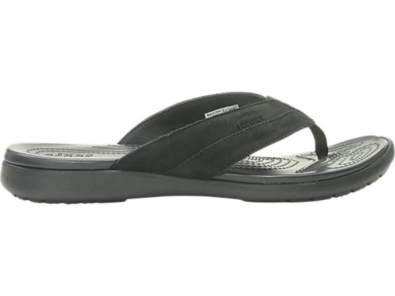 crocs santa cruz leather flip