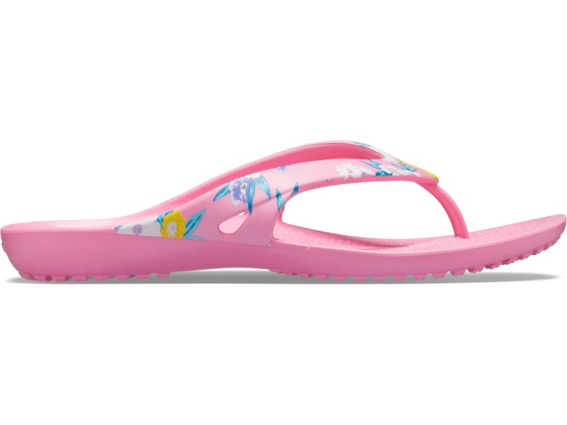 crocs floral flip flop