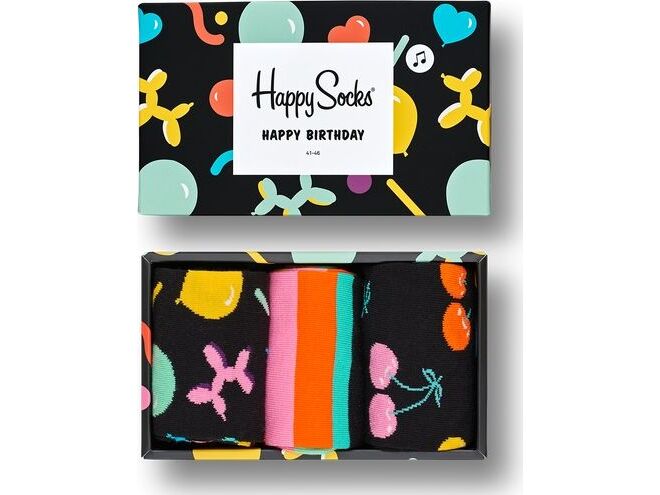Happy Socks Balloon Animal Birthday Gift Box Multi 7300