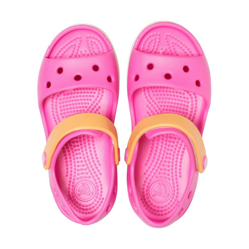 Crocs™ Kids' Crocband Sandal Electric Pink/Cantaloupe