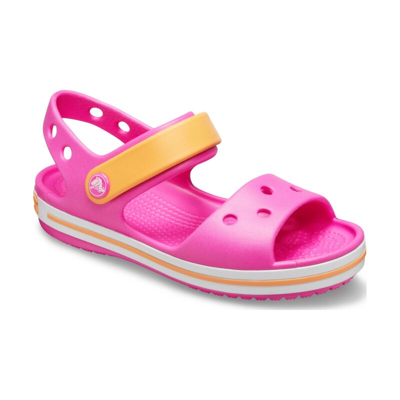 Crocs™ Kids' Crocband Sandal Electric Pink/Cantaloupe
