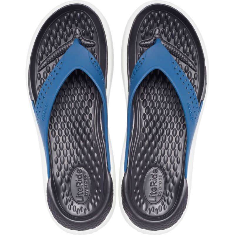 Crocs™ LiteRide Flip Vivid Blue/Almost White