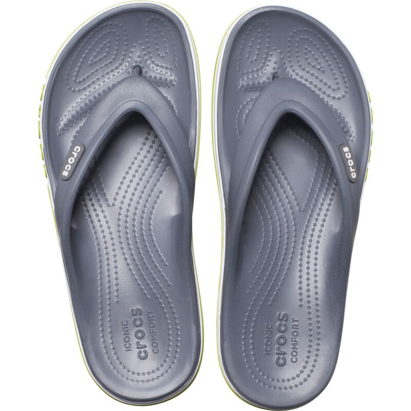 Crocs™ Bayaband Flip Charcoal/Volt Green