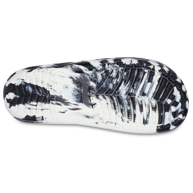 Crocs™ Classic Marbled Slide White/Black