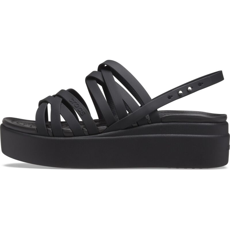 Crocs™ Brooklyn Strappy Low Wedge Women's Black