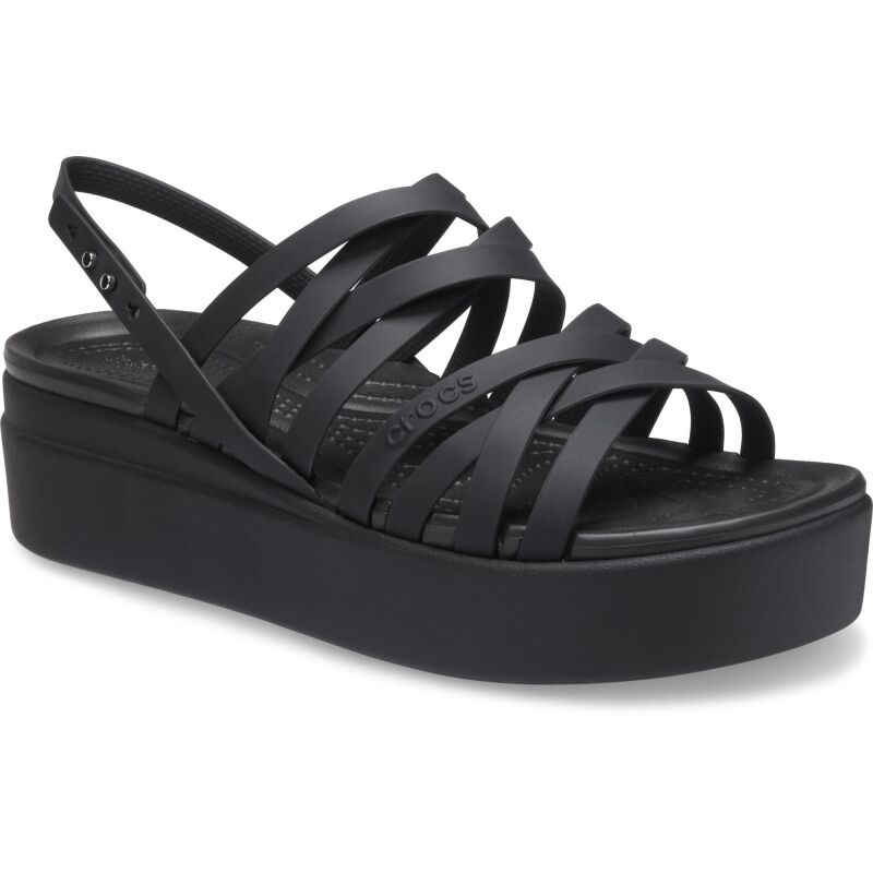 Crocs™ Brooklyn Strappy Low Wedge Women's Black