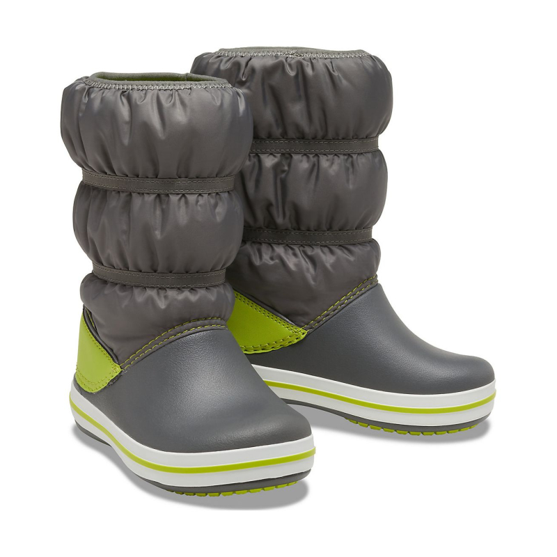 Crocs™ Crocband Winter Boot Kid's Slate Grey/Lime Punch