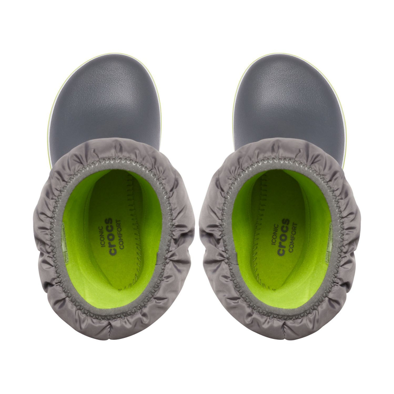 Crocs™ Crocband Winter Boot Kid's Slate Grey/Lime Punch