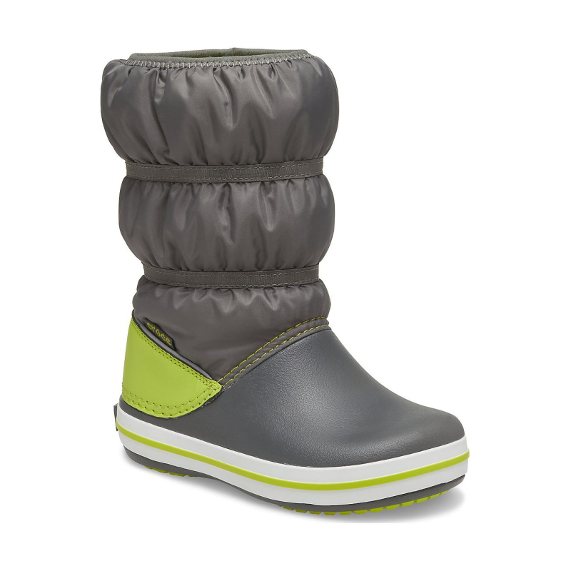 Crocs™ Crocband Winter Boot Kid's Slate Grey/Lime Punch
