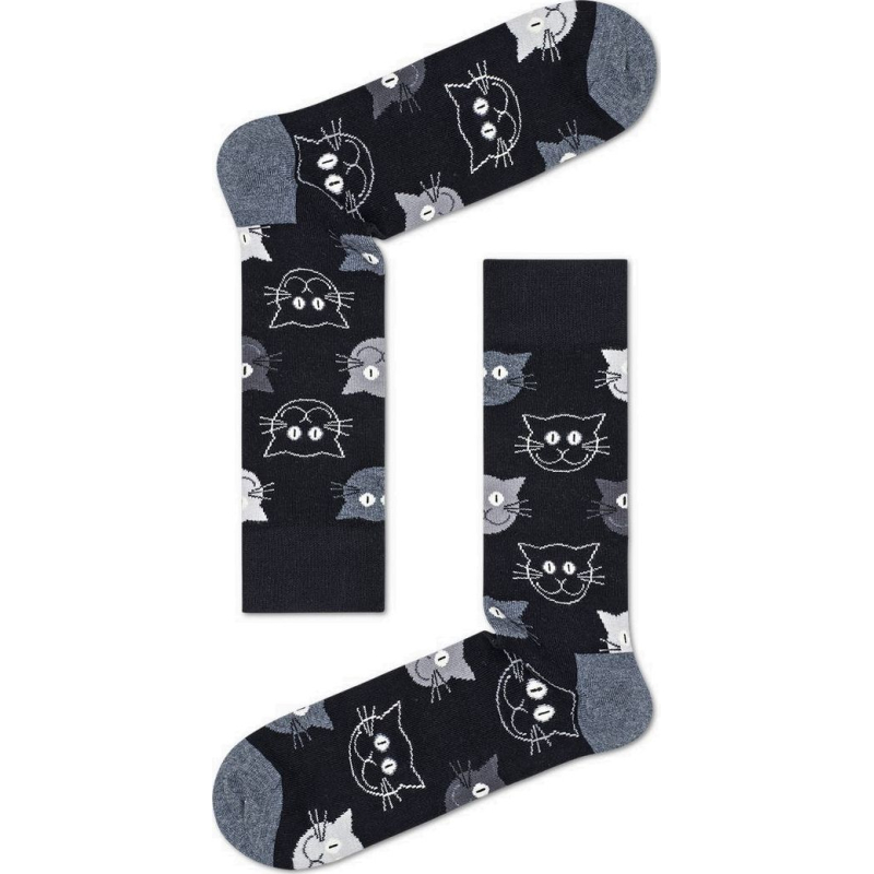 Happy Socks 3-Pack Mixed Cat Socks Gift Set Multi 0100