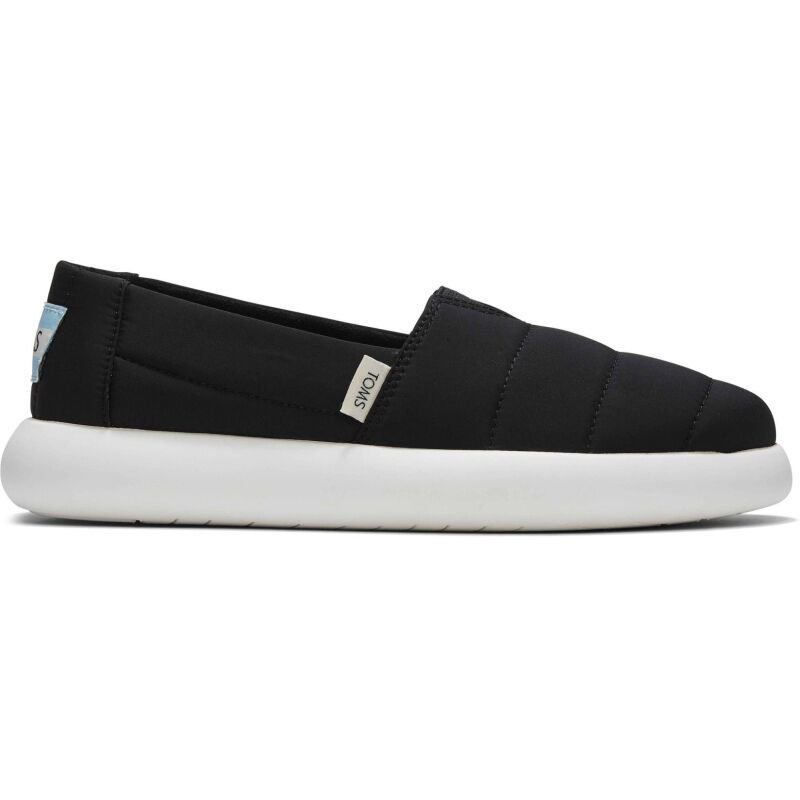 TOMS Matte Woven Women's Alpargata Mallow Slip-On Black