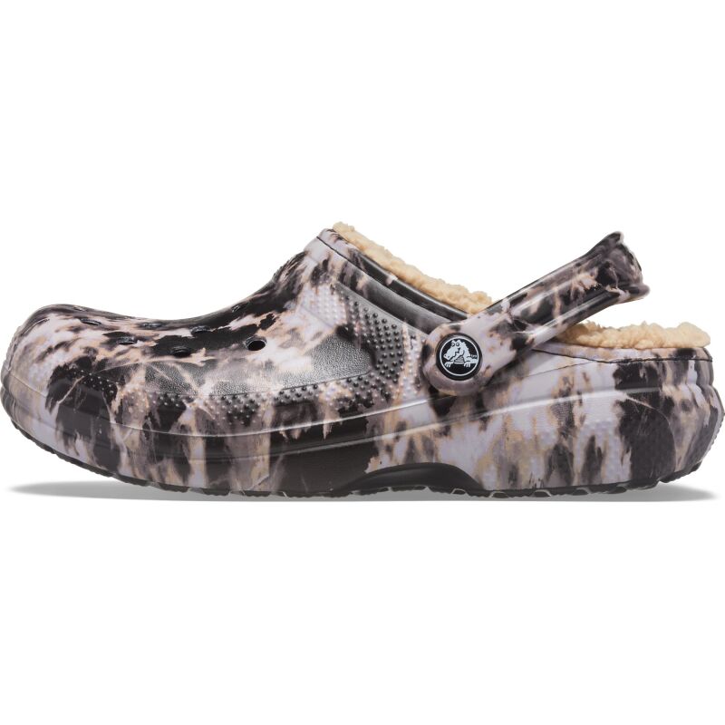 Crocs™ Classic Lined Bleach Dye Clog Black