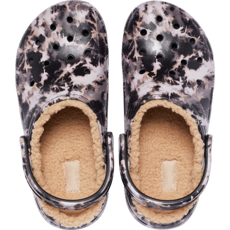Crocs™ Classic Lined Bleach Dye Clog Black
