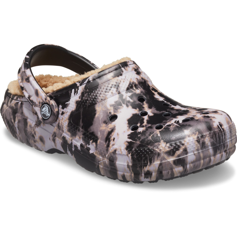 Crocs™ Classic Lined Bleach Dye Clog Black