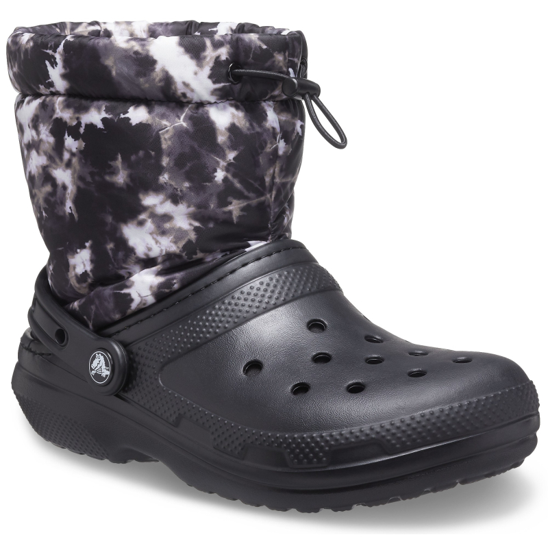 Crocs™ Classic Lined Neo Puff Tie Dye Boot Black