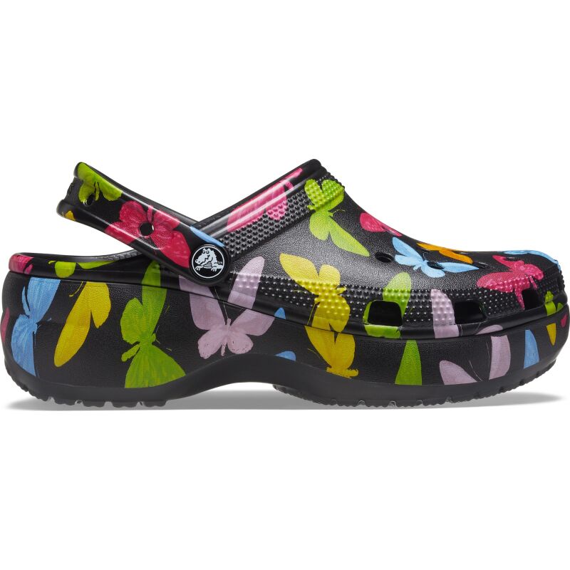 Crocs™ Classic Platform Graphic Clog Women's Butterfly/Black