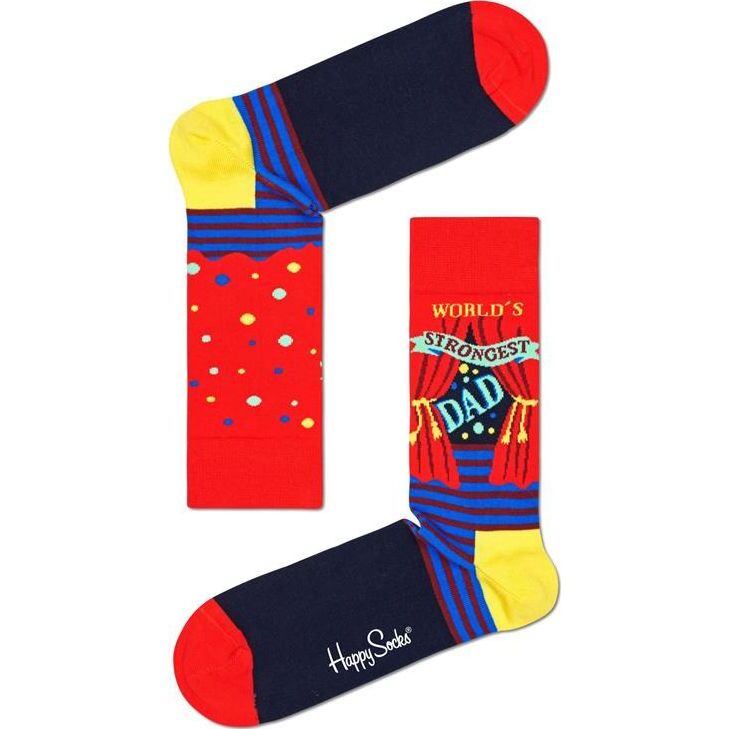 Happy Socks World´s Strongest Dad Sock Multi 4300