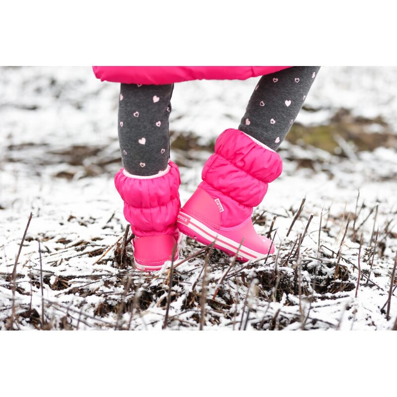 Crocs™ Kids Winter Puff Boot Candy Pink