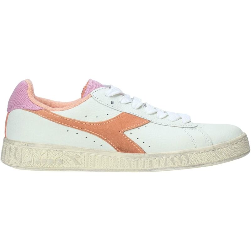 DIADORA Game L Low Used Women's Cantaloupe/Pastel Lavander