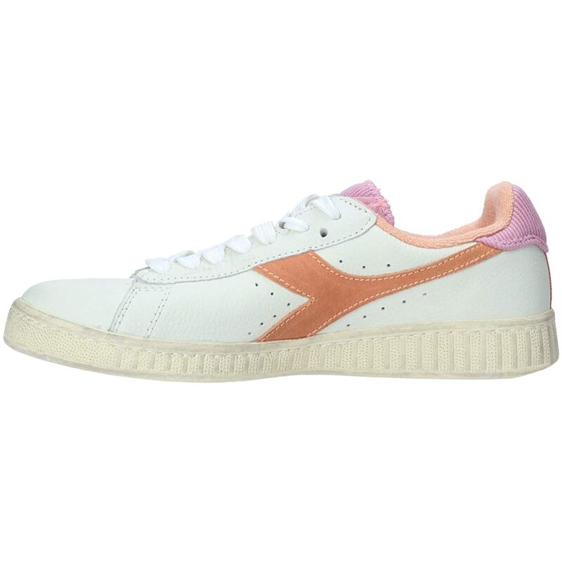 DIADORA Game L Low Used Women's Cantaloupe/Pastel Lavander