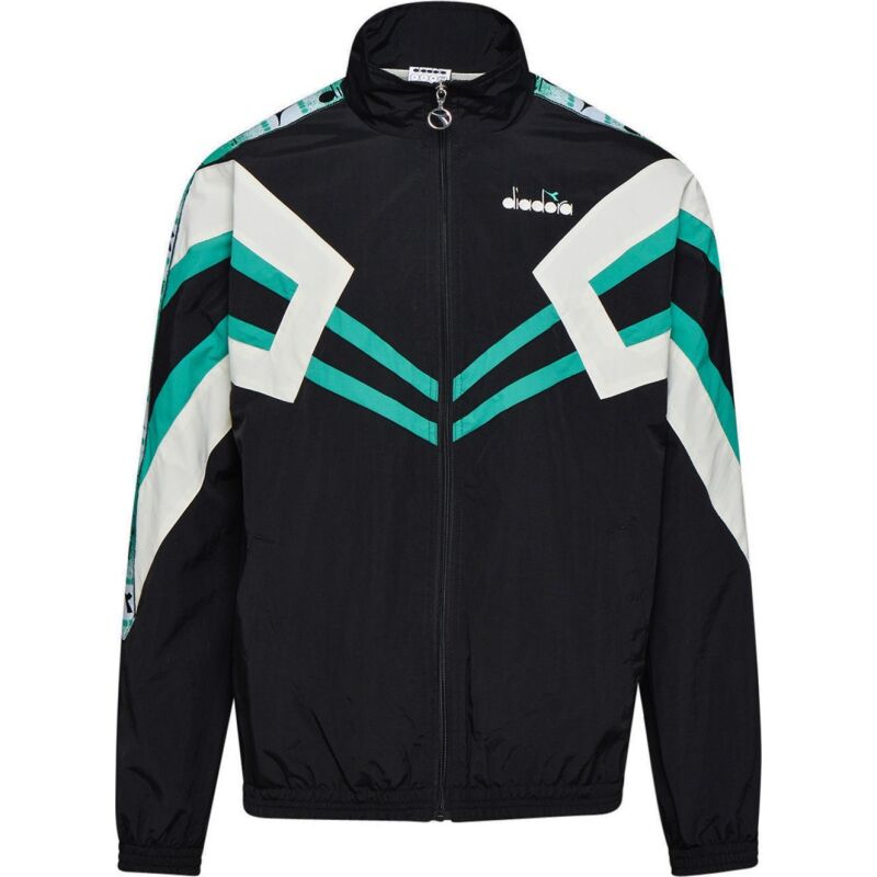 DIADORA Track Jacket MVB Black/Holly Green