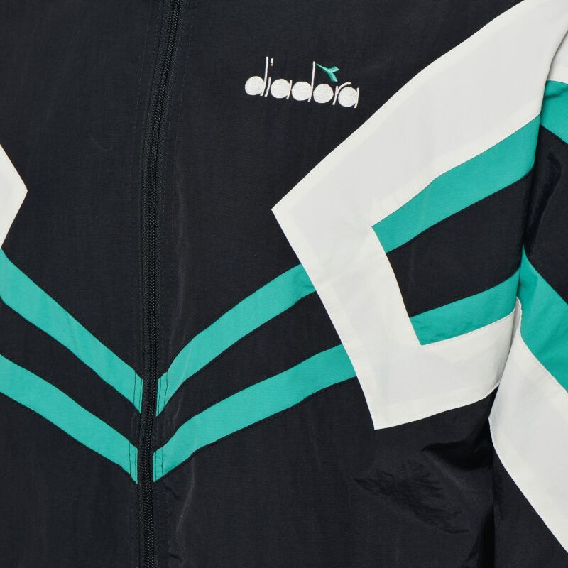 DIADORA Track Jacket MVB Black/Holly Green
