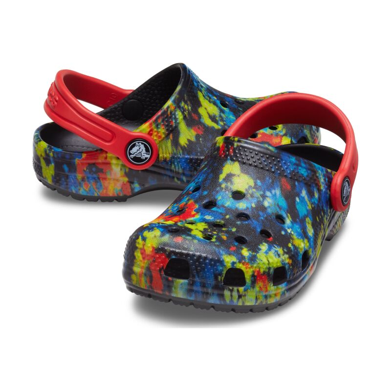 Crocs™ Classic TieDye Graphic Clog Kid's 206994 Turq Tonic/Multi