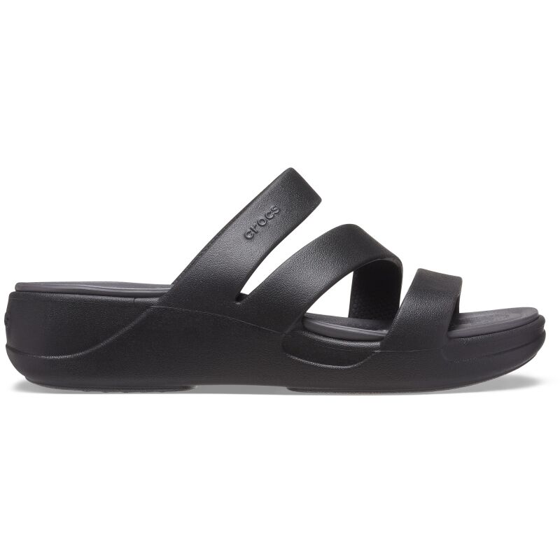 Crocs™ Boca Strappy Wedge Women's Black