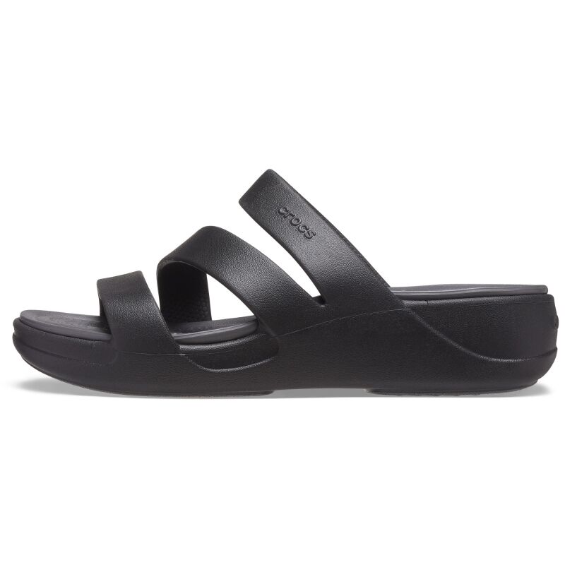 Crocs™ Boca Strappy Wedge Women's Black