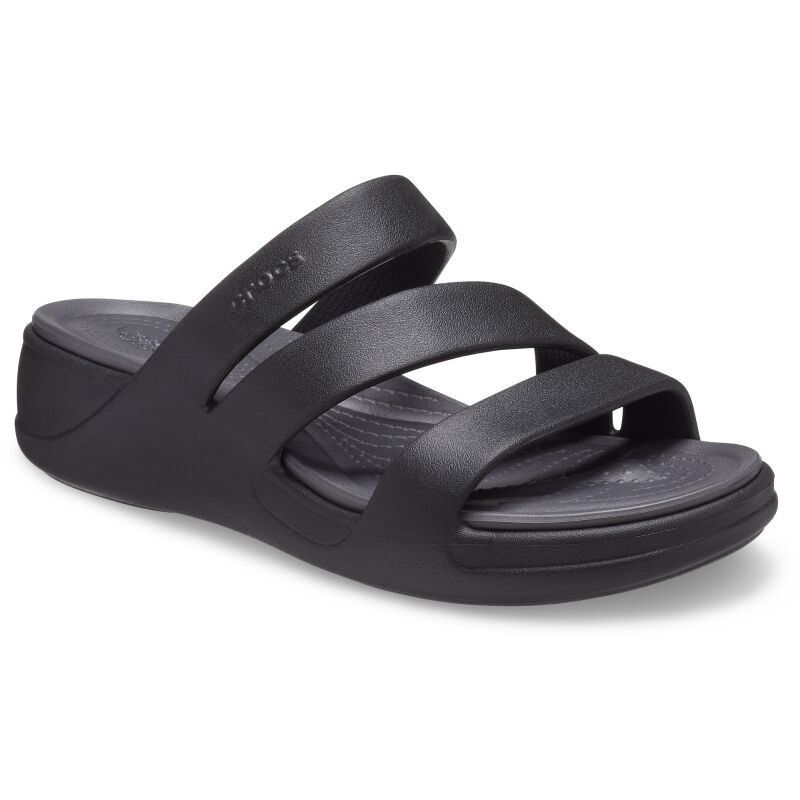 Crocs™ Boca Strappy Wedge Women's Black
