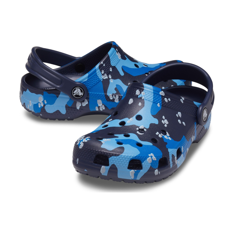 Crocs™ Classic Camo Clog Kid's 207593 Navy/Multi