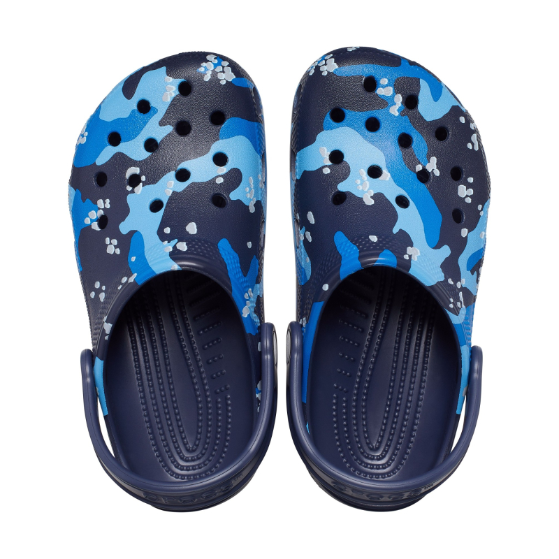 Crocs™ Classic Camo Clog Kid's 207593 Navy/Multi