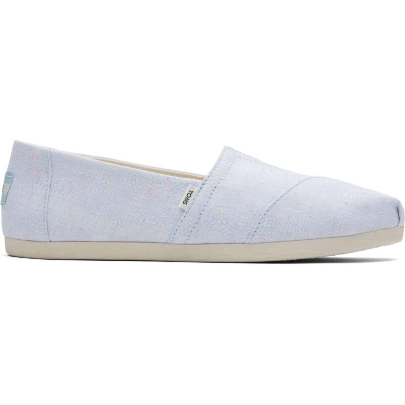 TOMS Speckled Linen Women's Alpargata Light Blue