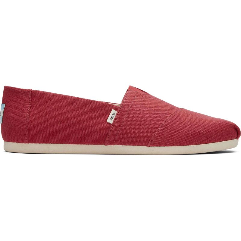 TOMS Recycled Cotton Canvas Men's Alpargata Red