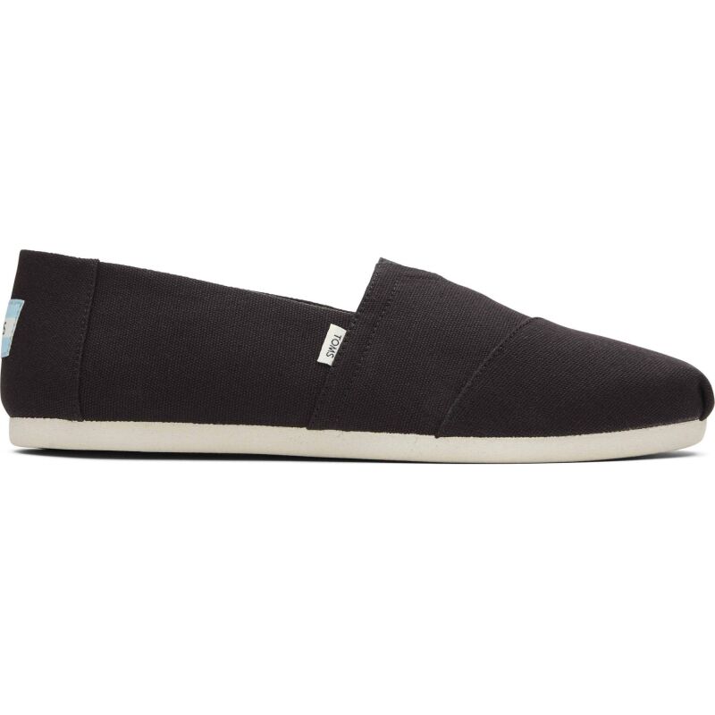 TOMS Recycled Cotton Canvas Men's Alpargata Black