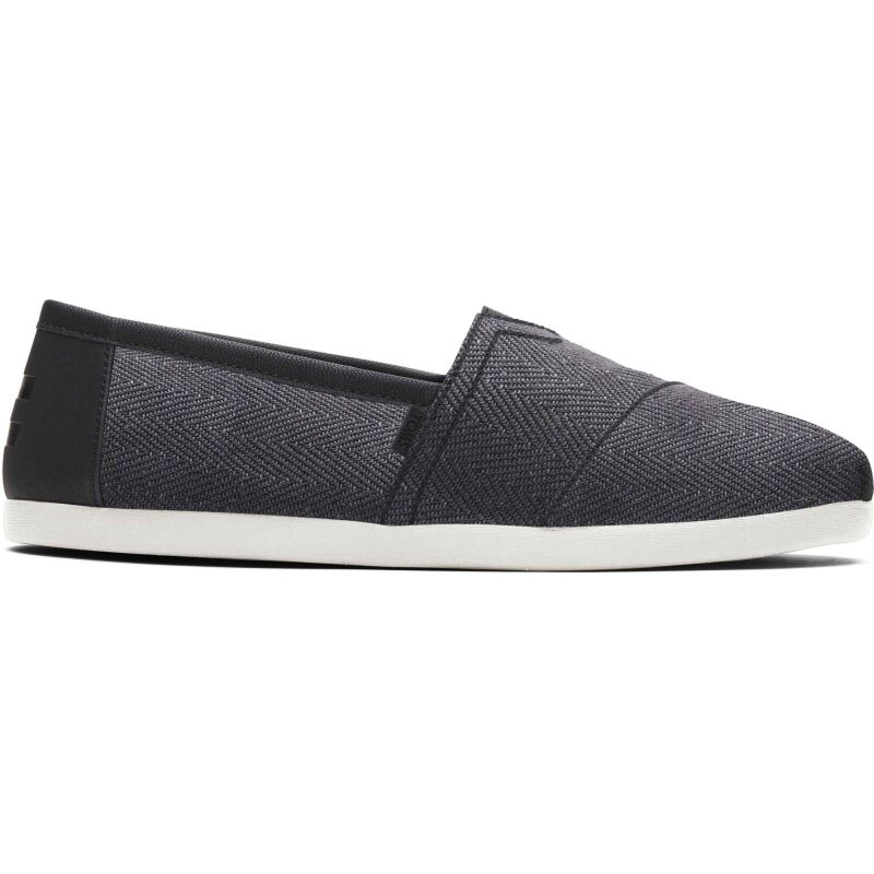 TOMS Herringbone Nubuck Synth Trim Men's Alpargata Pavement Grey