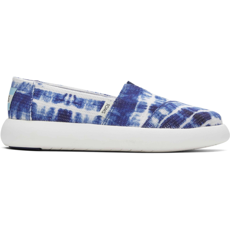 TOMS Tie Dye Crochet Women's Mallow Sneaker Navy Batik