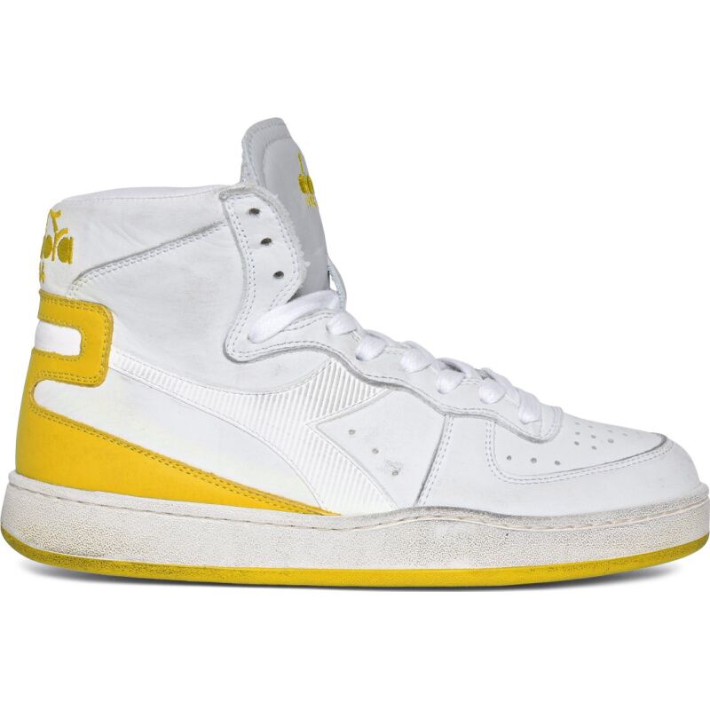 DIADORA Mi Basket Used White/Empire Yellow