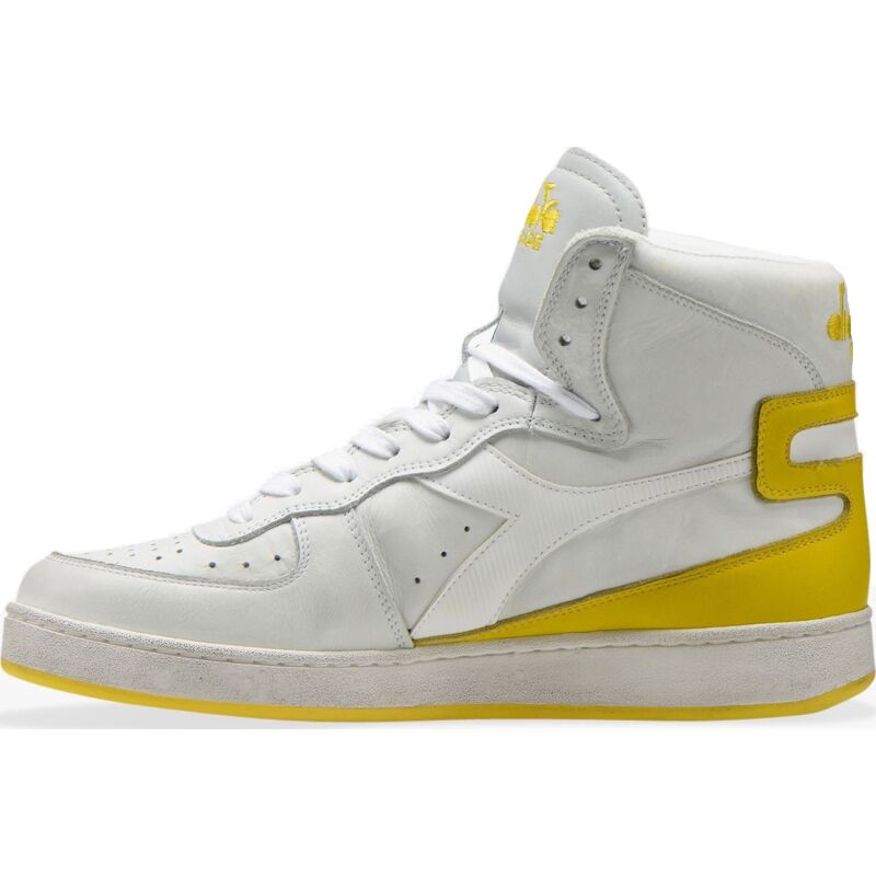 DIADORA Mi Basket Used White/Empire Yellow