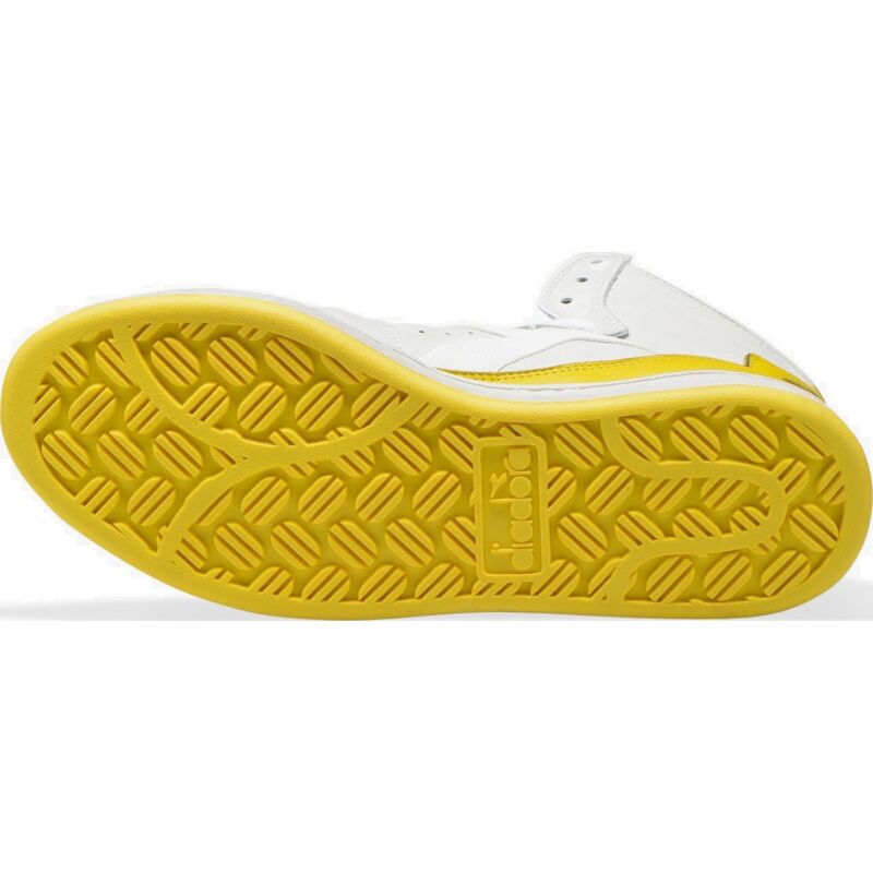 DIADORA Mi Basket Used White/Empire Yellow