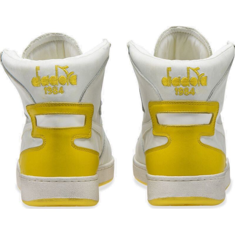 DIADORA Mi Basket Used White/Empire Yellow