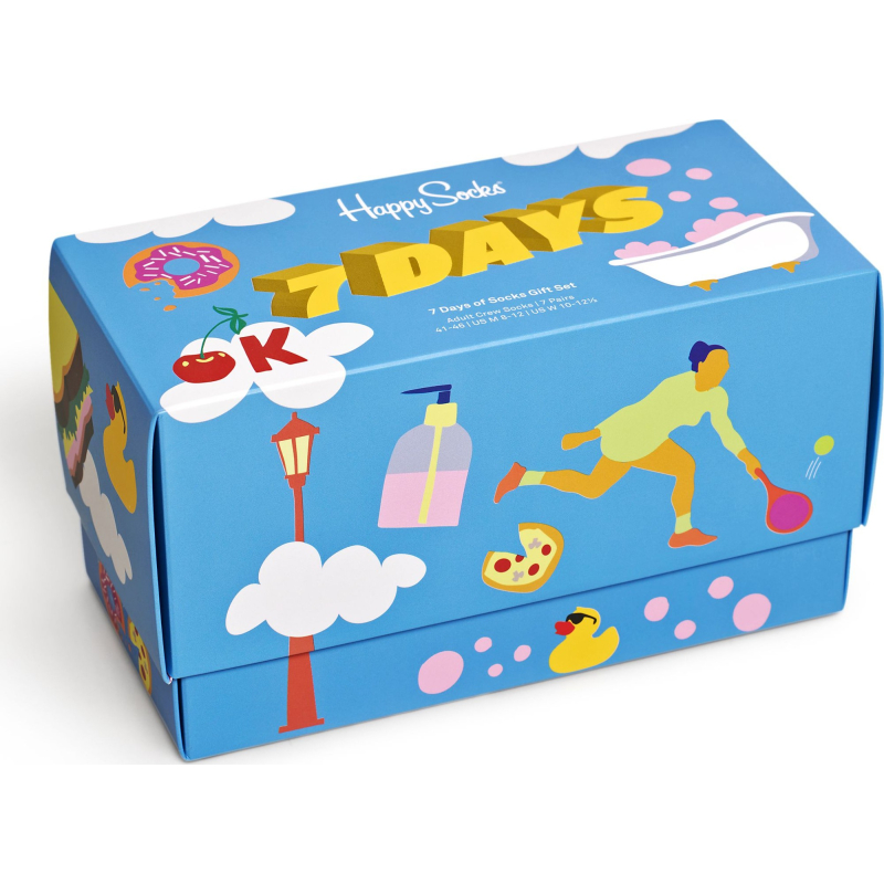 Happy Socks 7-Pack 7 Days Gift Set Multi 0200