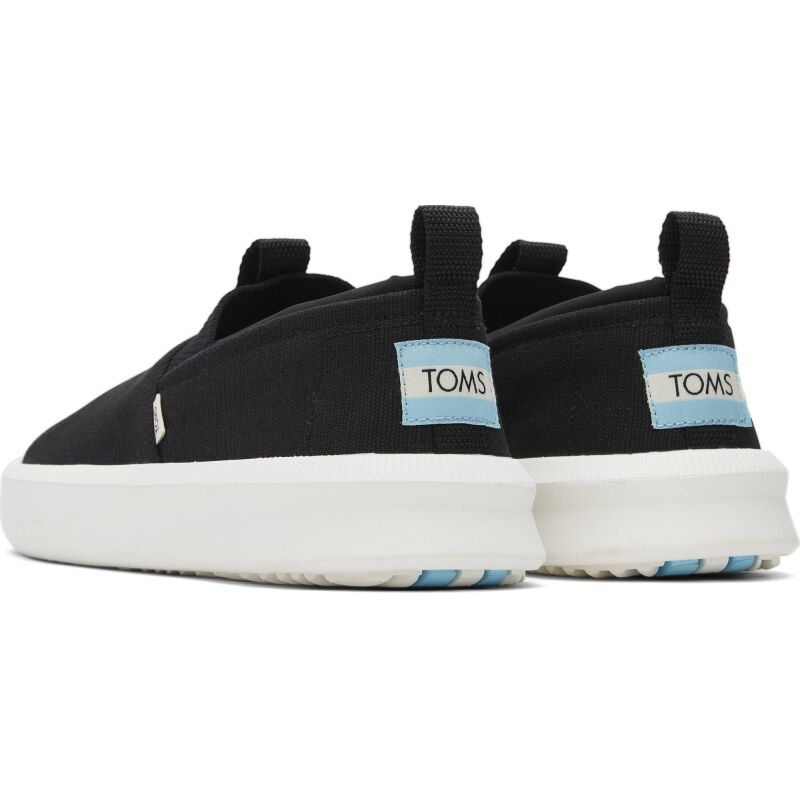 TOMS Heritage Canvas Men's Rover Slip-On Sneaker Black