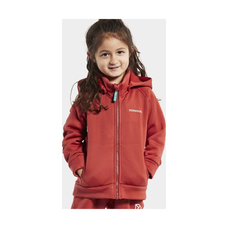 DIDRIKSONS Corin Kid's Fullzip 4 Baked Pink