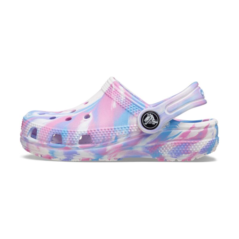 Crocs™ Classic Marbled Clog Kid's 206838 White/Pink