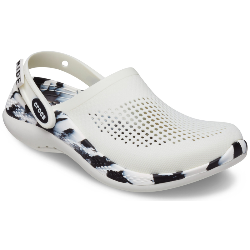 Crocs™ LiteRide 360 Marbled Clog Almost White/Black