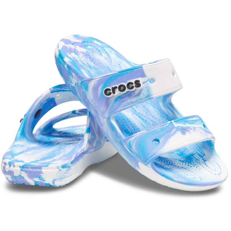 Crocs™ Classic Marbled Sandal White/Oxygen