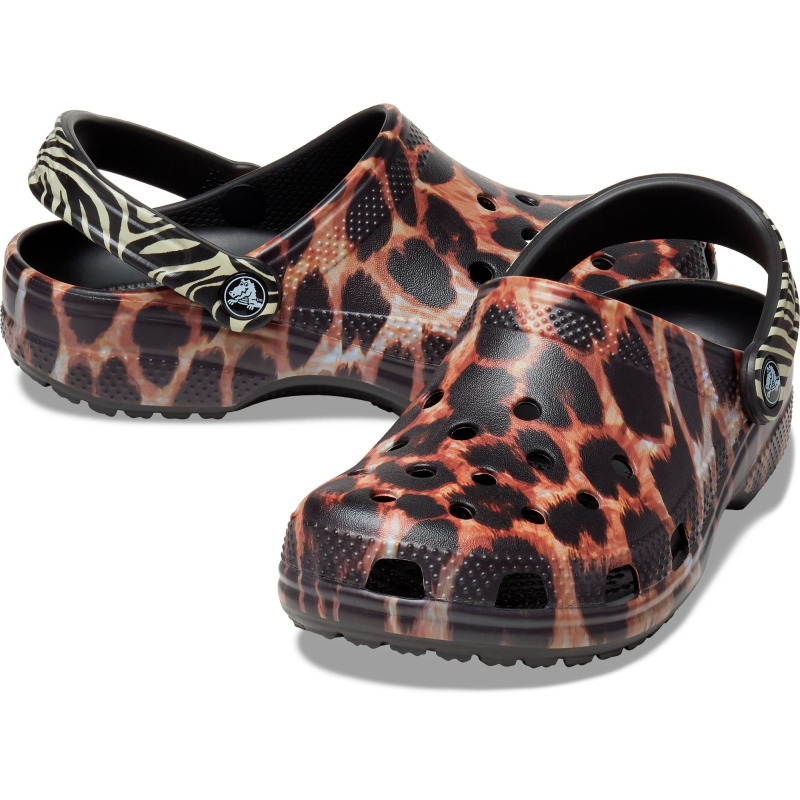 Crocs™ Classic Animal Remix Clog Black/Multi Animal