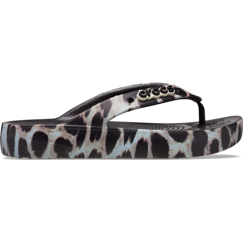 leopard crocs platform