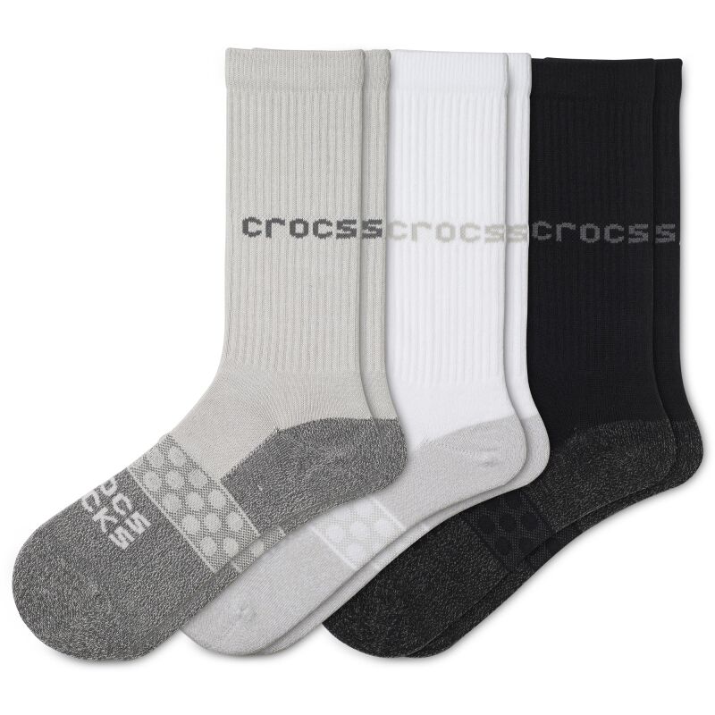Crocs™ Adult Crew Sol 3-Pack Socks Multi
